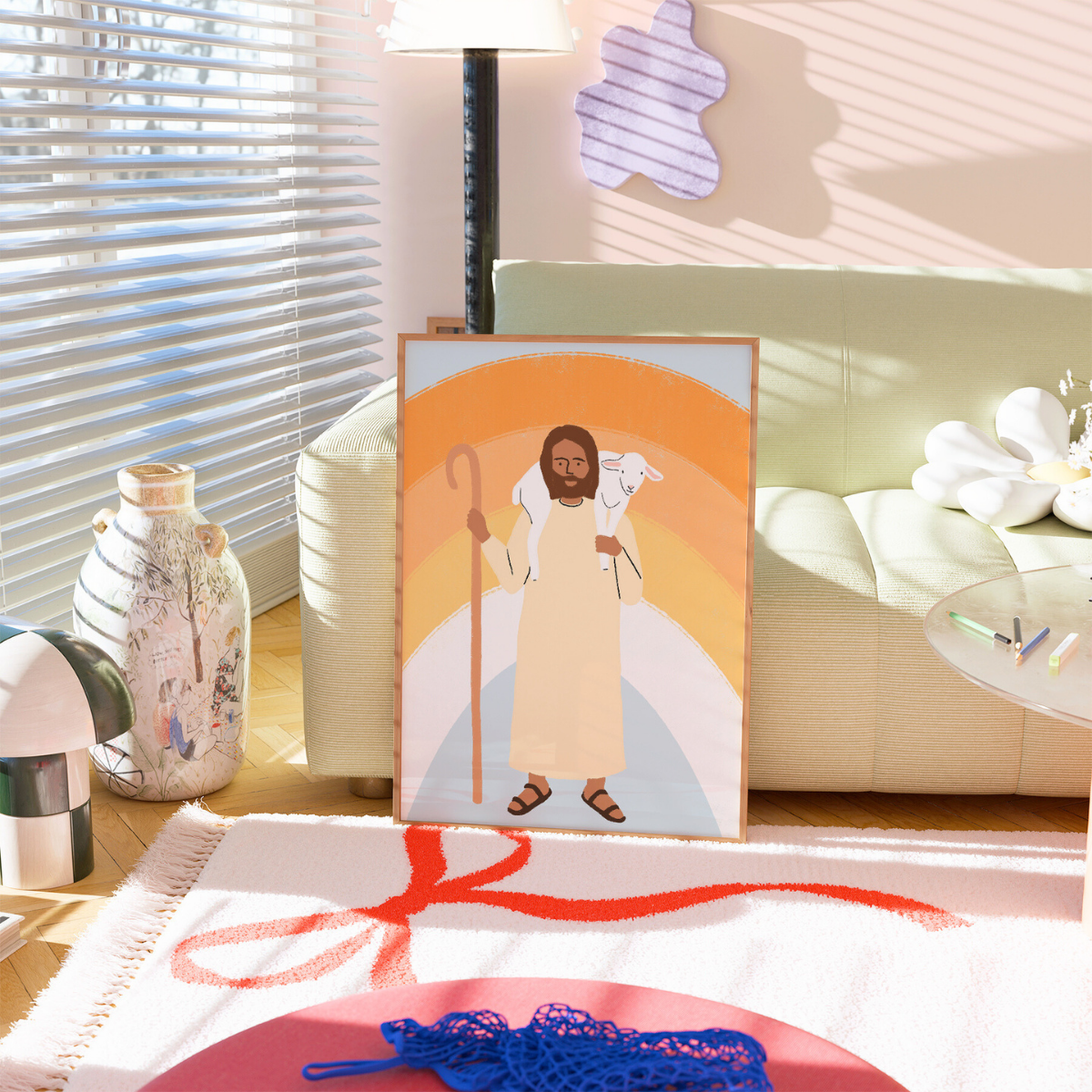 Good Shepherd Print – Christian Nursery Wall Art