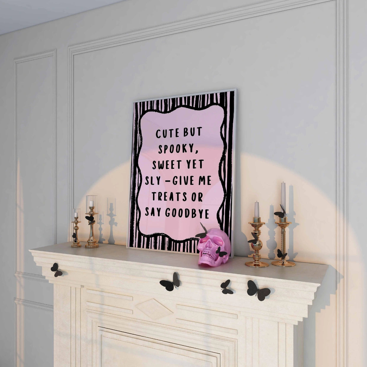 Cute But Spooky – Pink Halloween Print