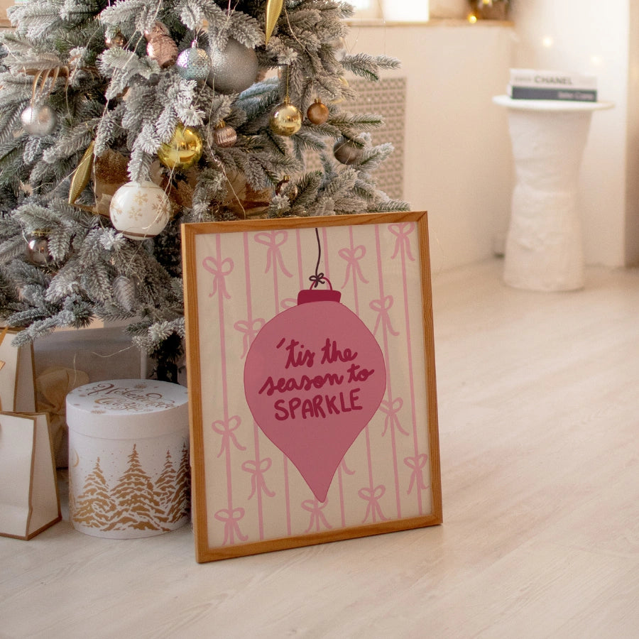 Season to Sparkle – Preppy Holiday Ornament Print