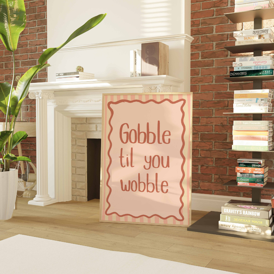 Thanksgiving Wall Art – Funny Turkey Print