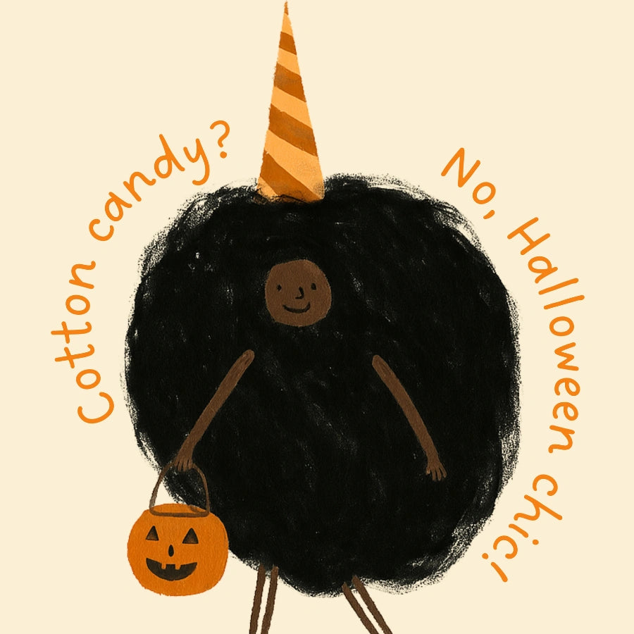 Funny Halloween Chic Print – Cotton Candy Costume Wall Art