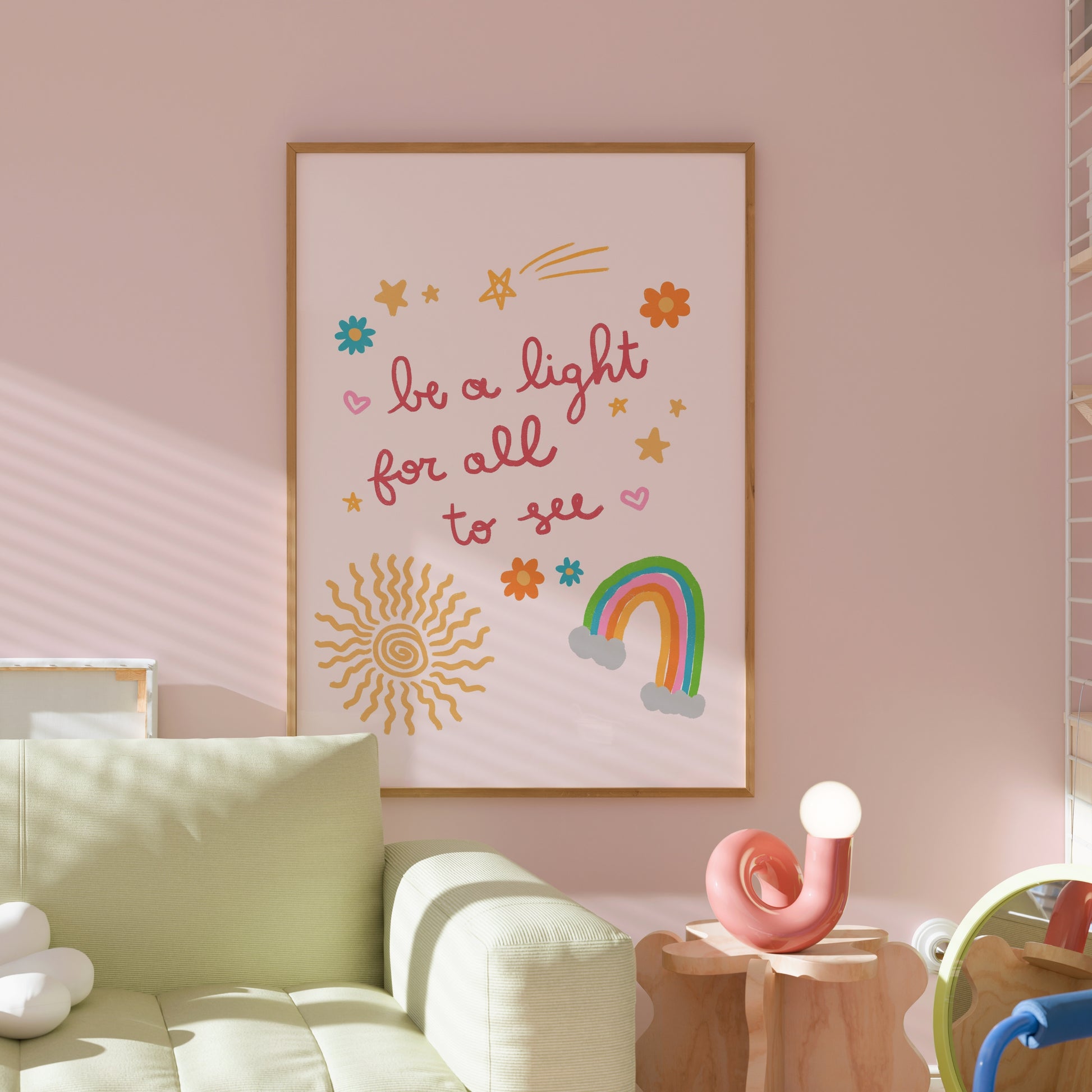 Be a Light for All to See Wall Art – Christian Kids Room Decor