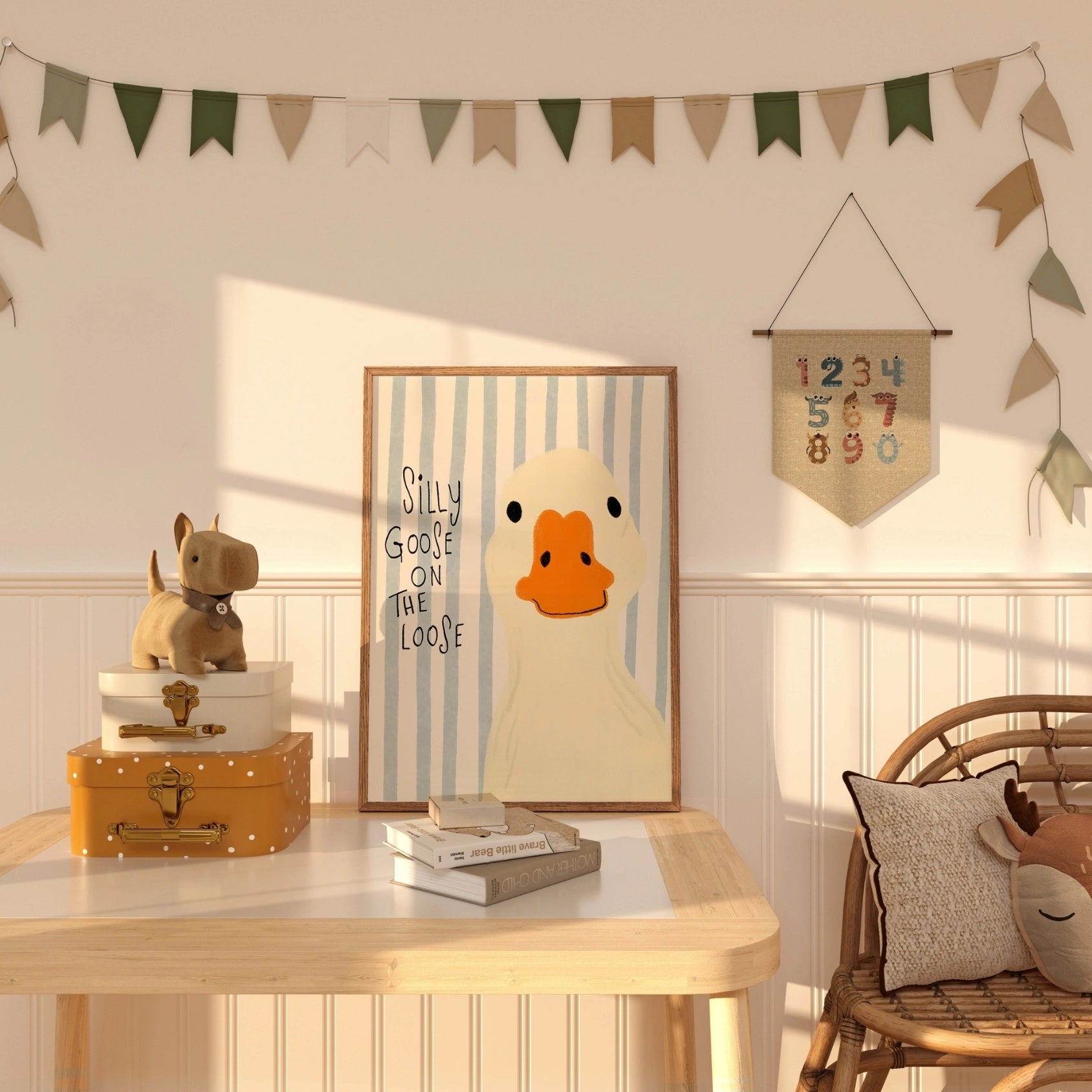 Silly Goose Nursery Print