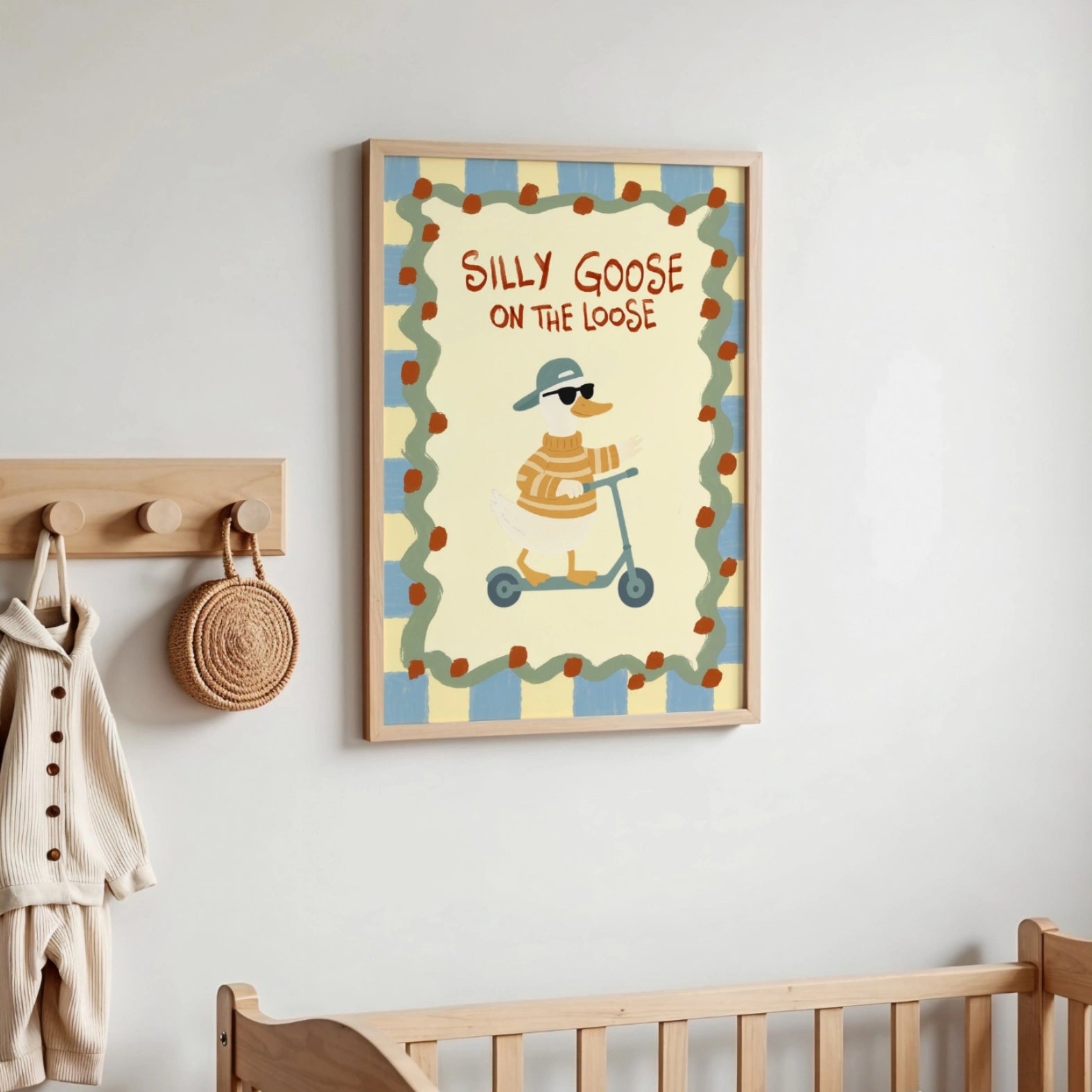Silly Goose Nursery Print