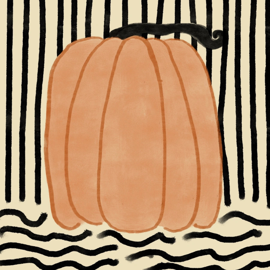 Modern Pumpkin Wall Art – Minimalist Fall Print