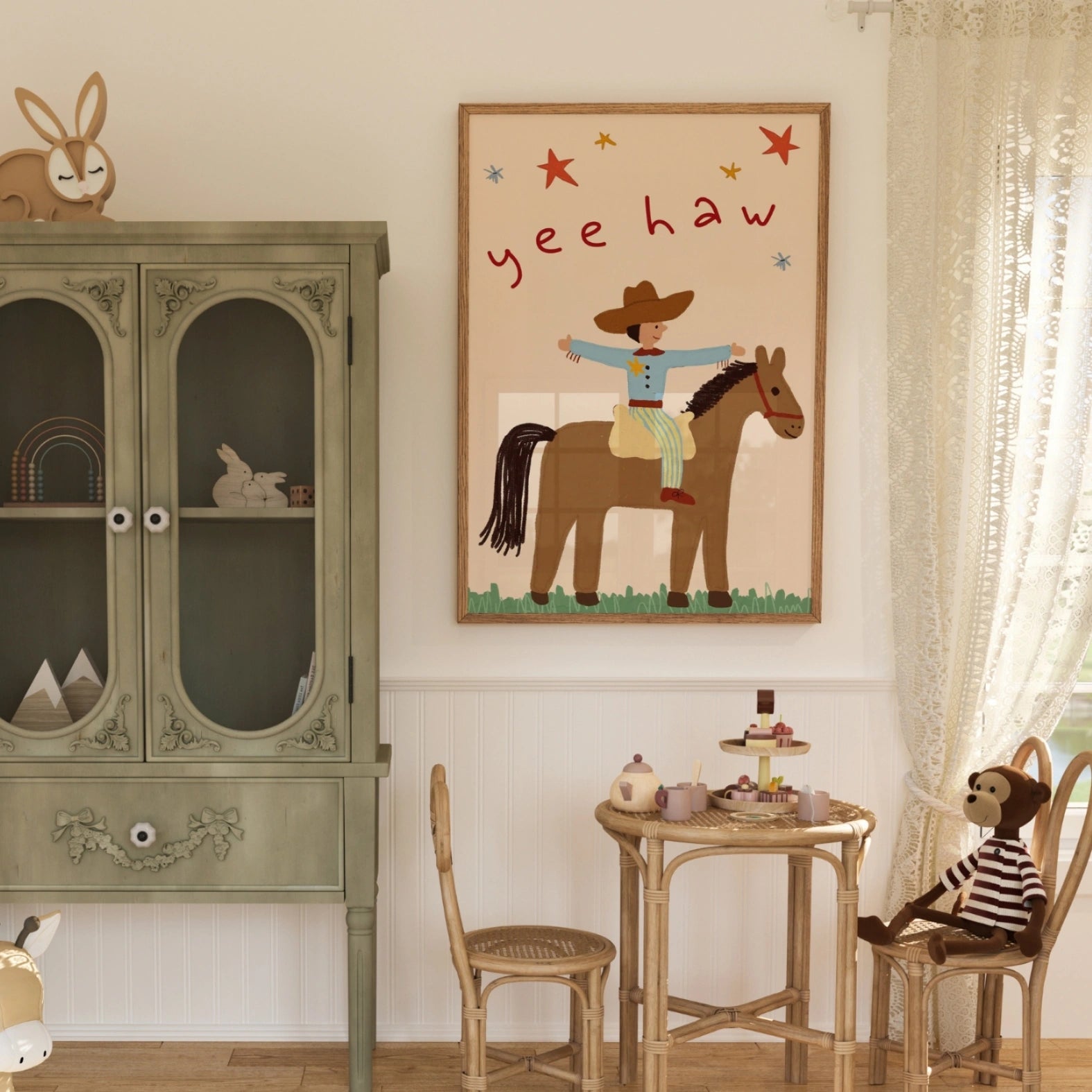 Stampa per bambini Cowboy Yee Haw