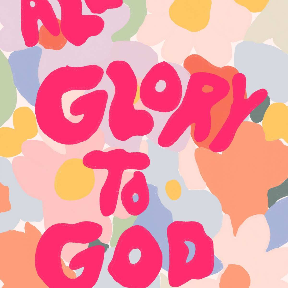 All Glory to God Print – Christian Groovy Wall Art