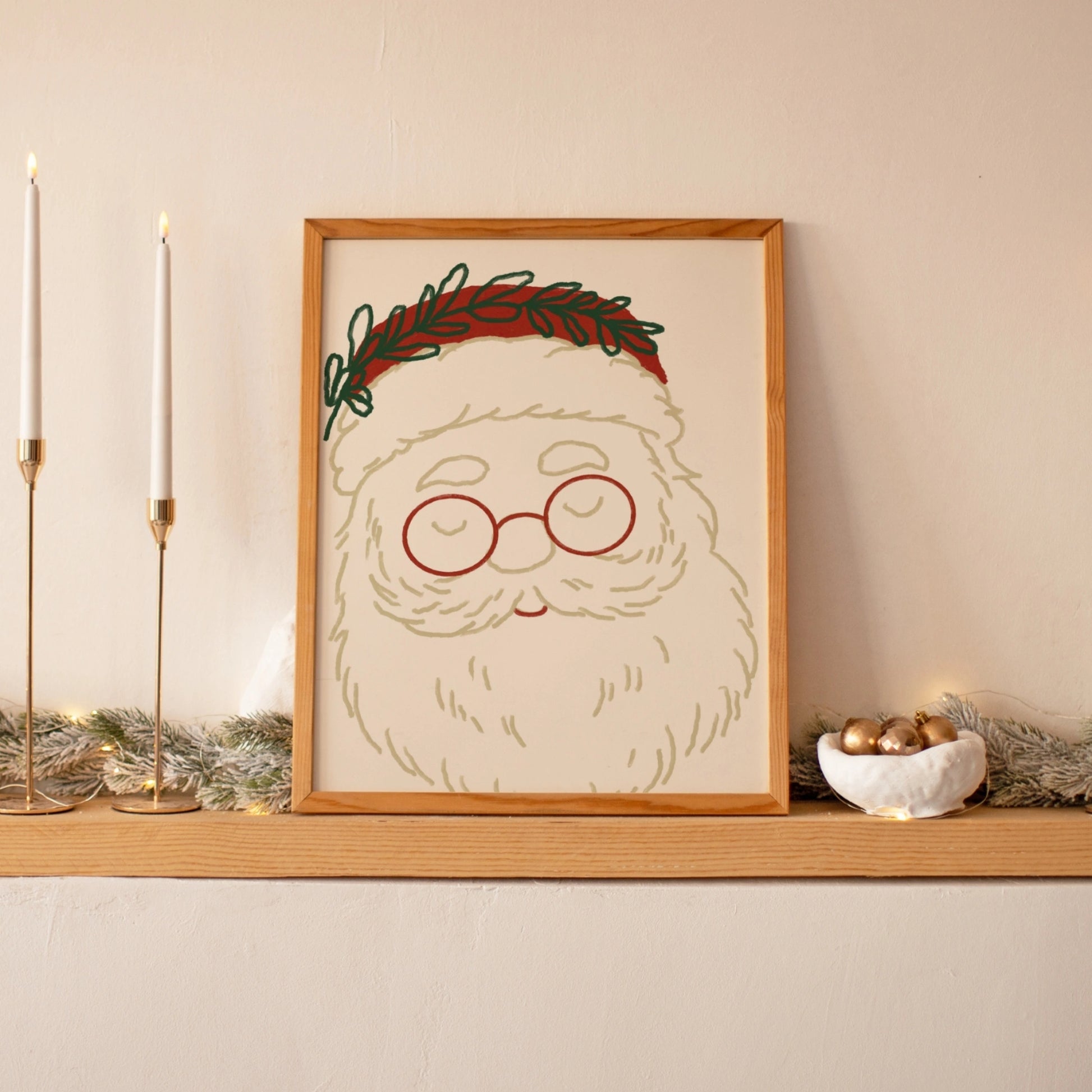 Santa Claus Christmas Print