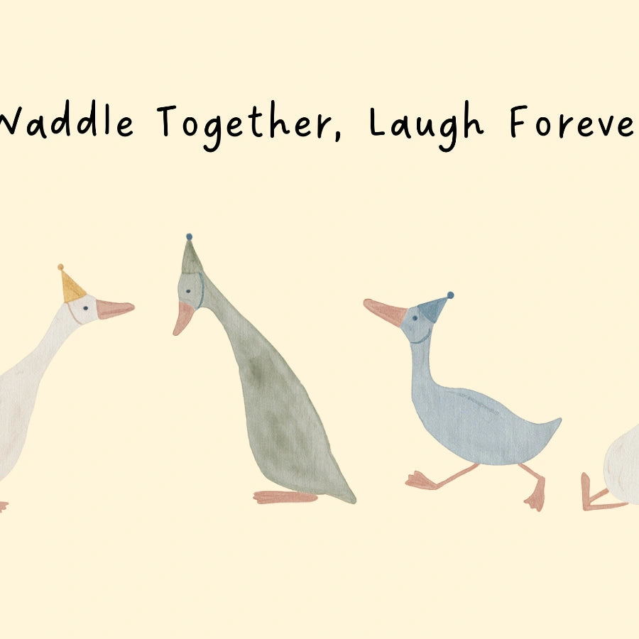 Goose Nursery Print - Funny Duck Wall Art for Kids