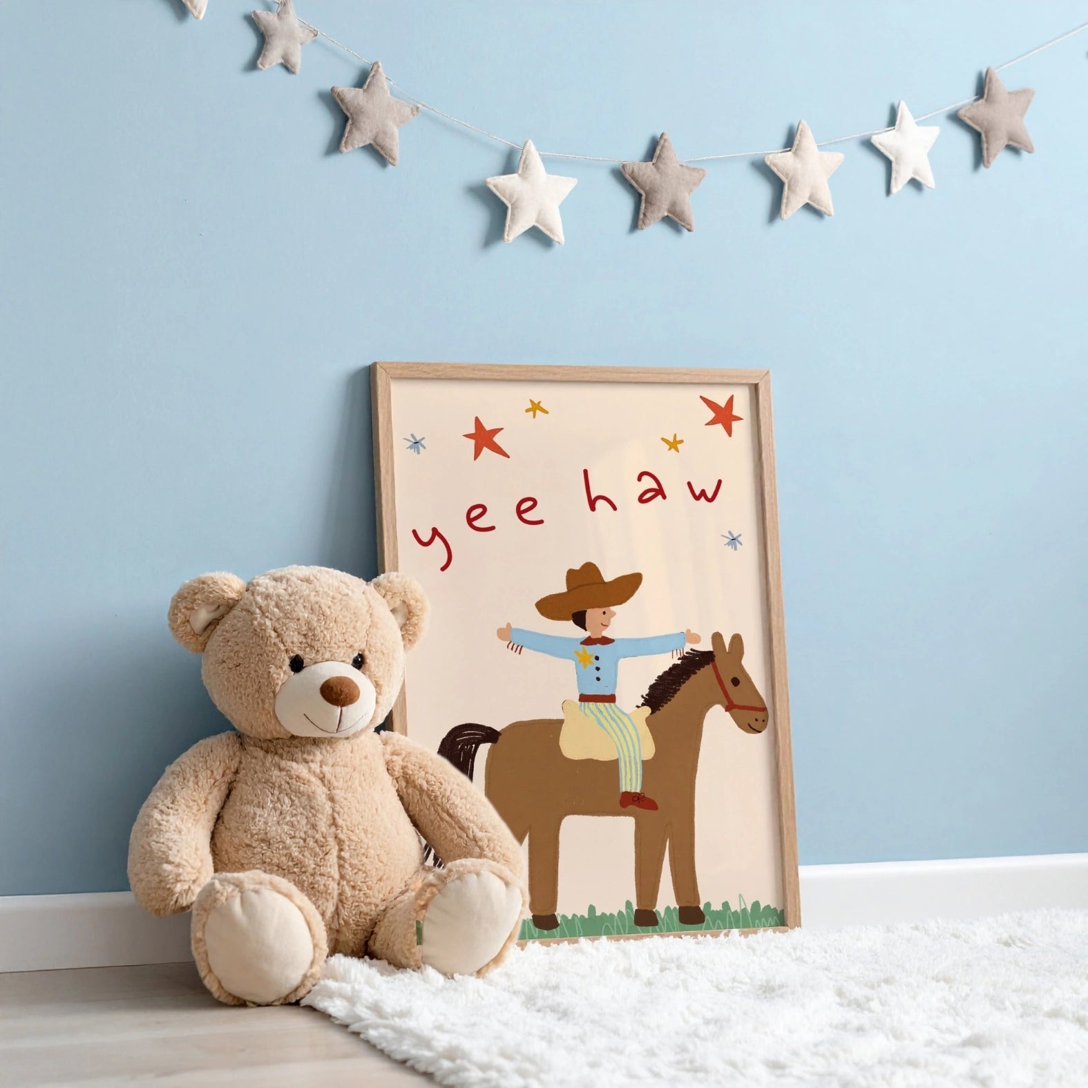 Stampa per bambini Cowboy Yee Haw