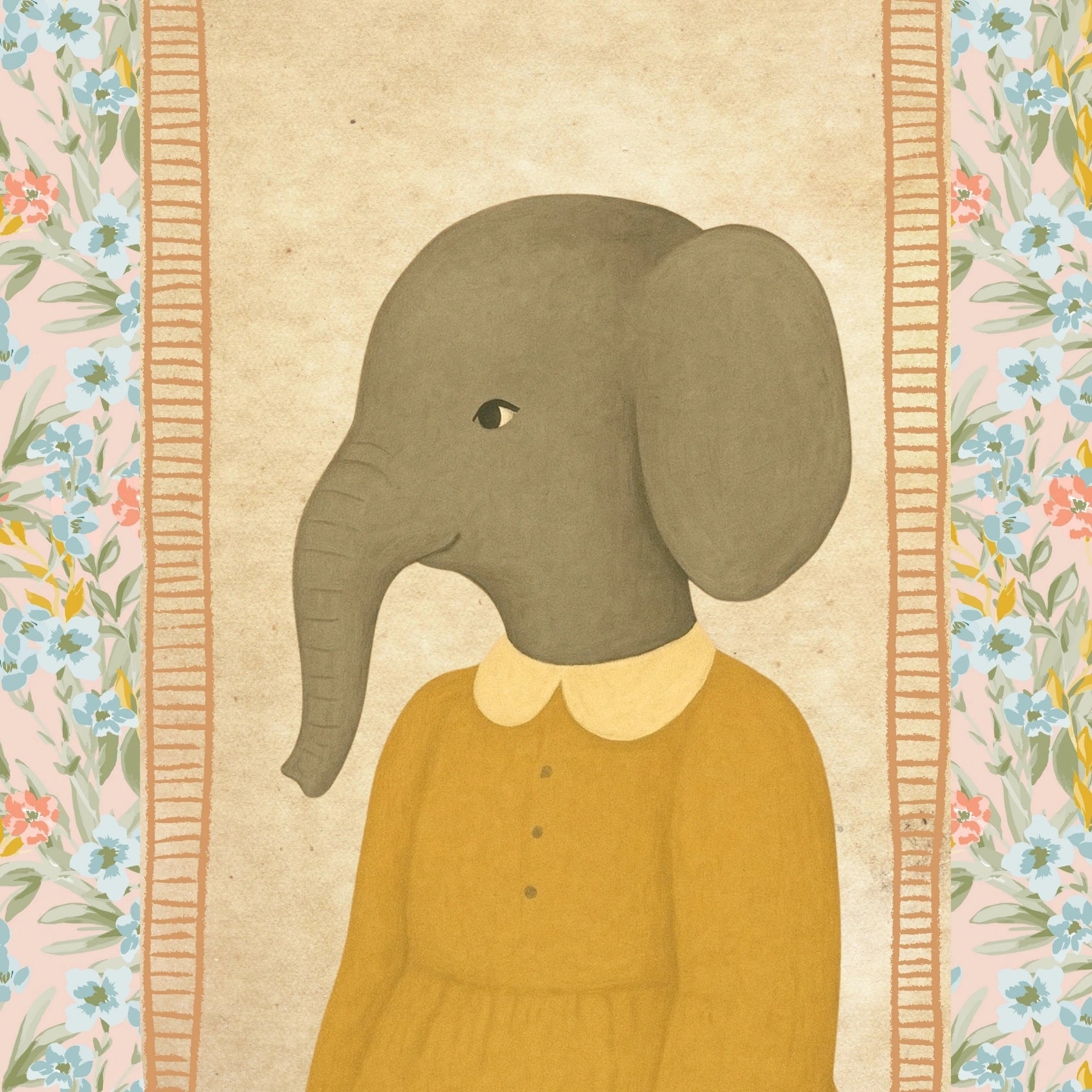 Retro-Tier-Wandkunst