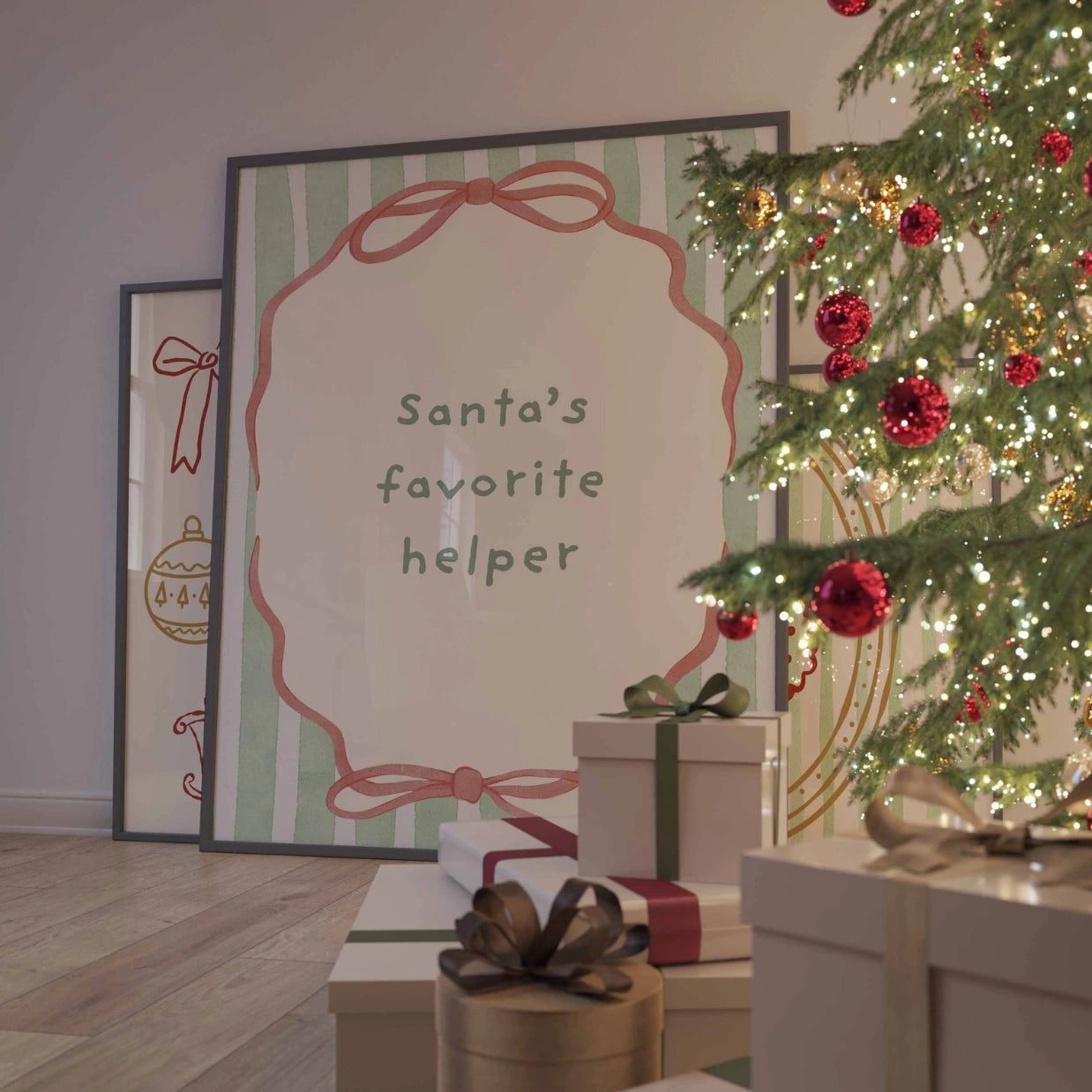 Niedlicher Weihnachtsdruck