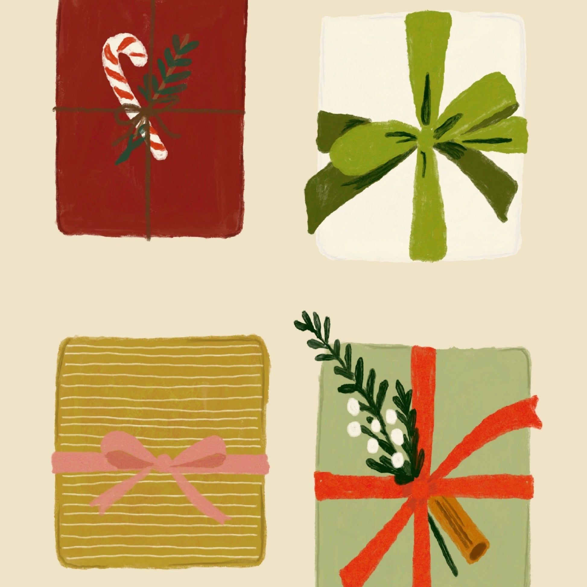 Christmas Gift Boxes Wall Art