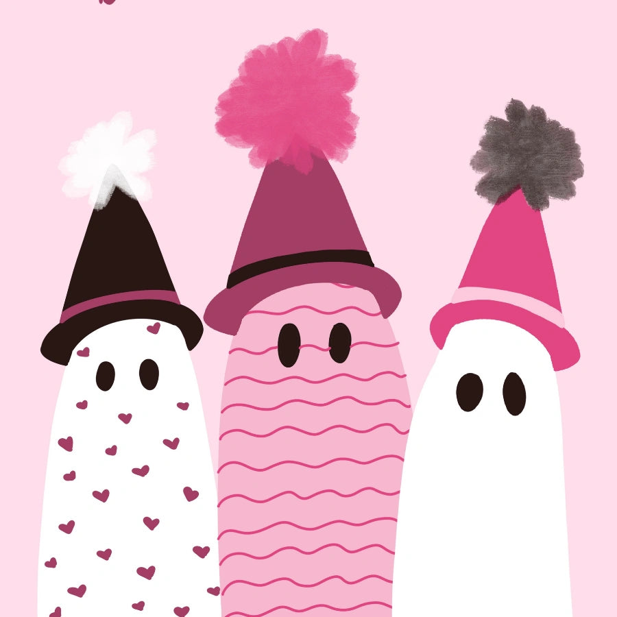 Boo Crew Rollin’ Deep Print – Pink Halloween Wall Art