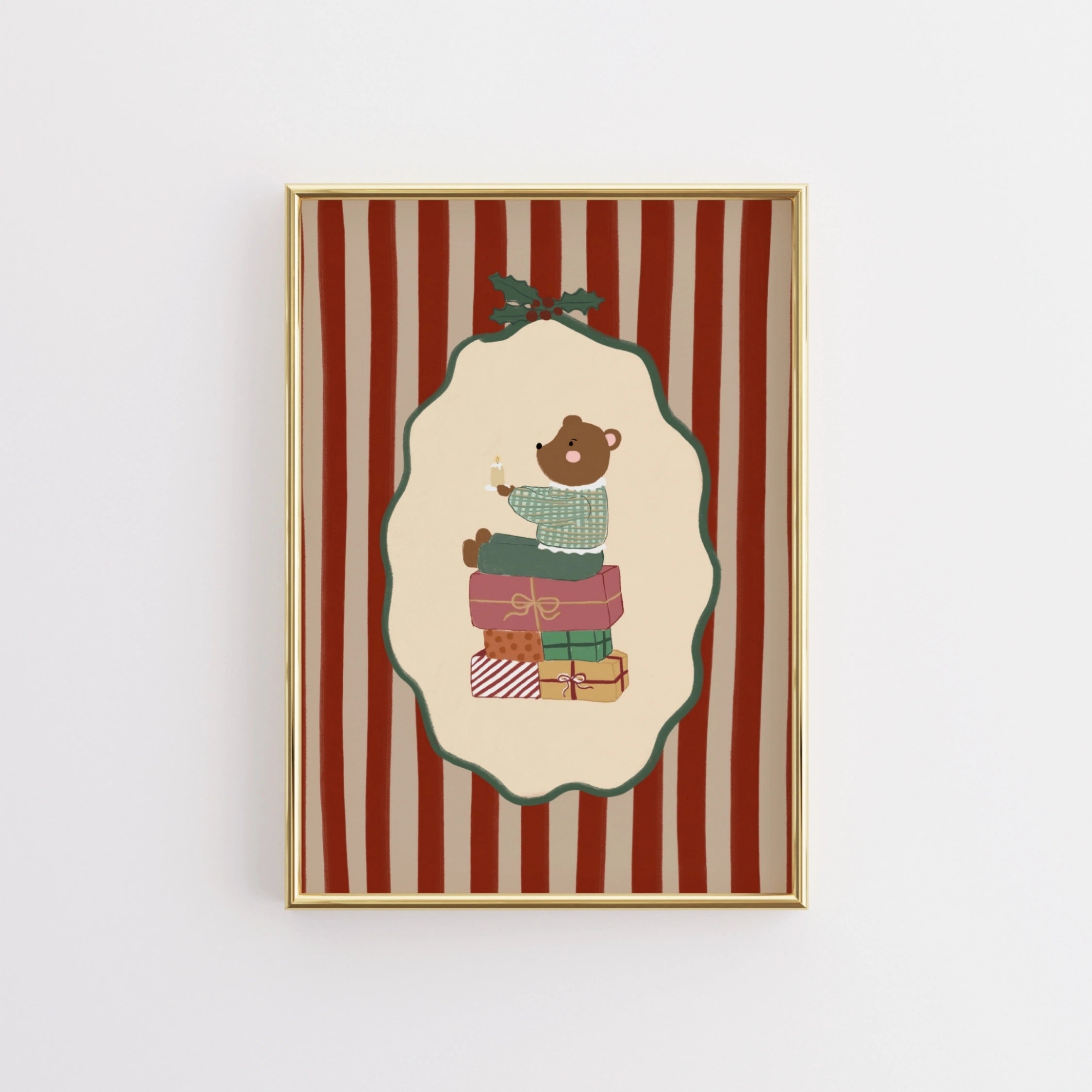 Christmas Bear Wall Art