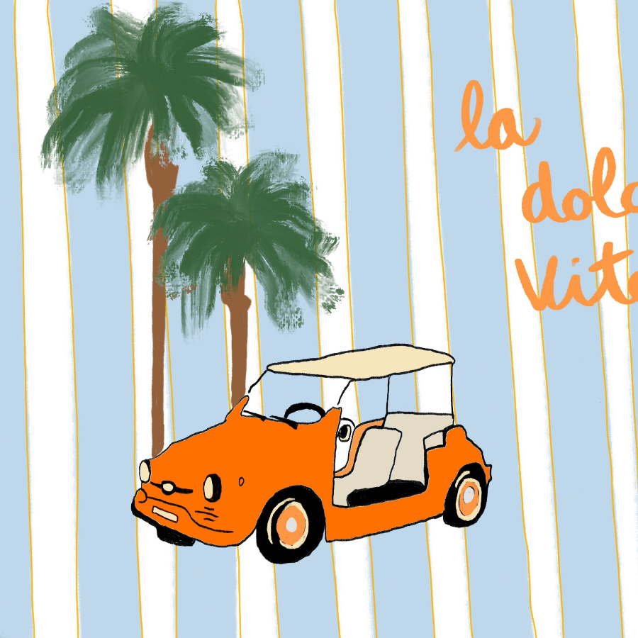 La Dolce Vita Print – Retro Italian Summer Art