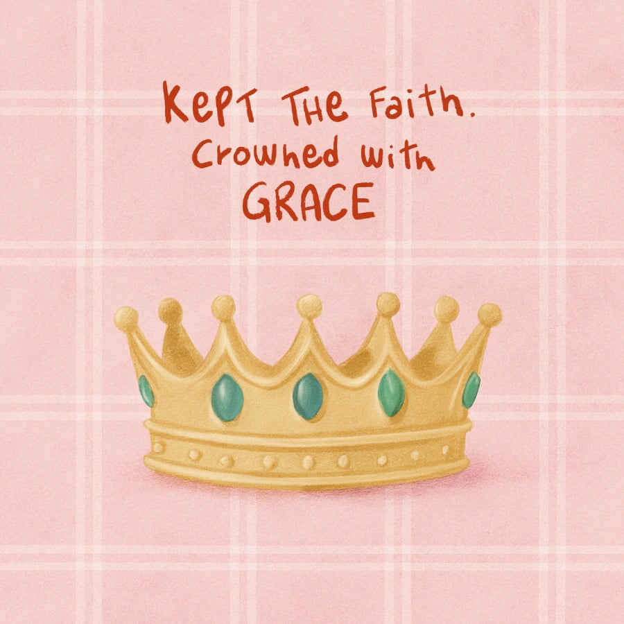 Crowned with Grace Wall Art – Christian Faith Print