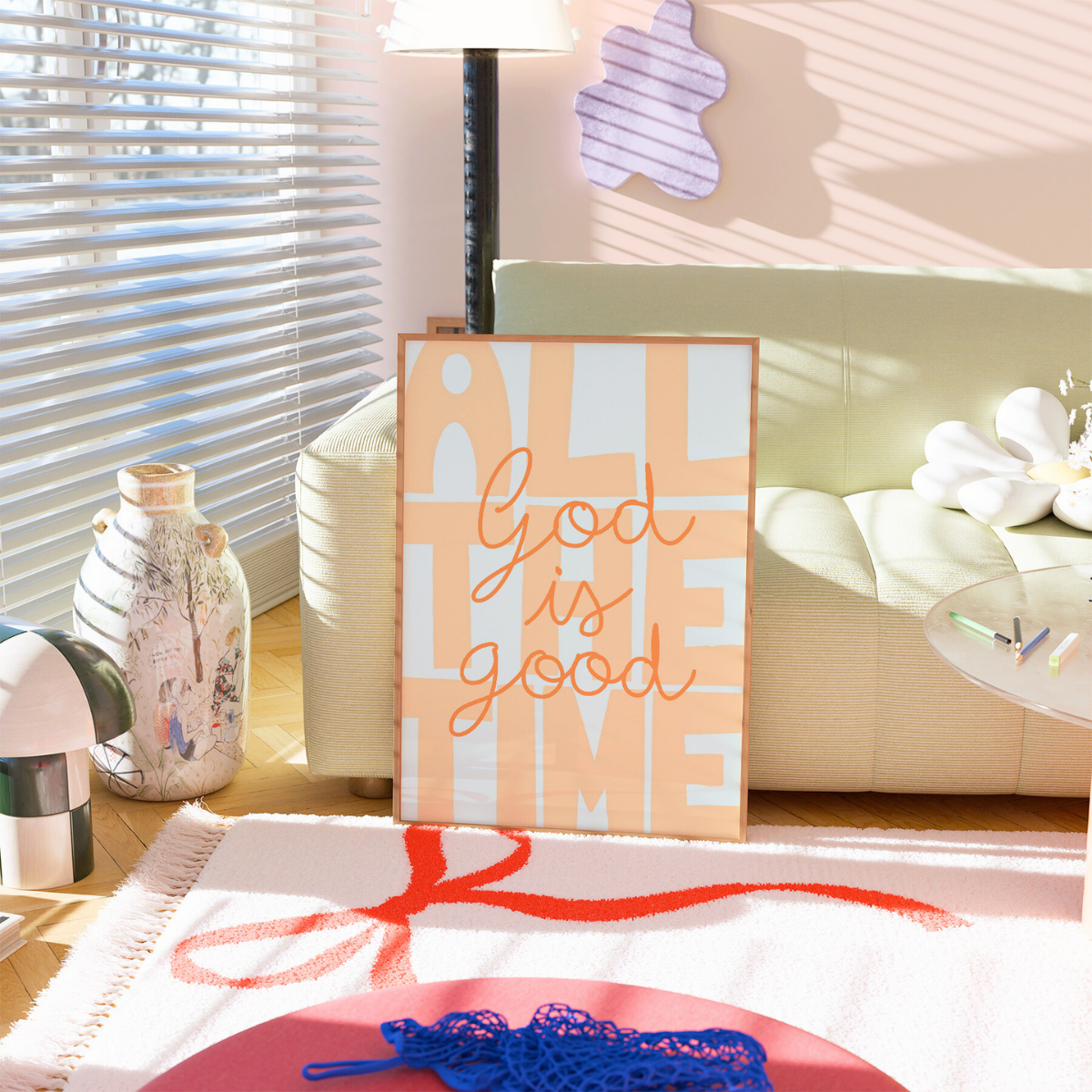 God Is Good Print – Christian Preppy Wall Art