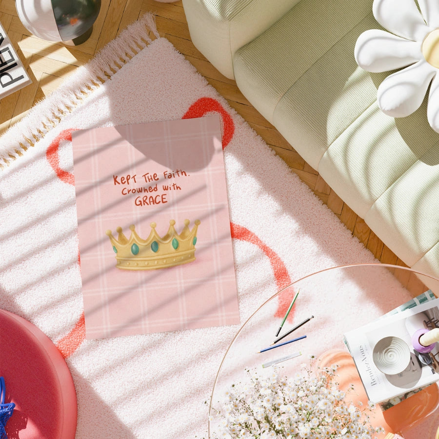 Crowned with Grace Wall Art – Christian Faith Print