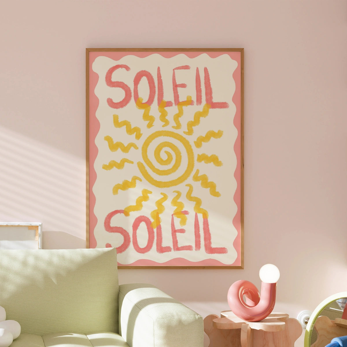 Soleil Wall Art Print - Whimsical Coastal Decor