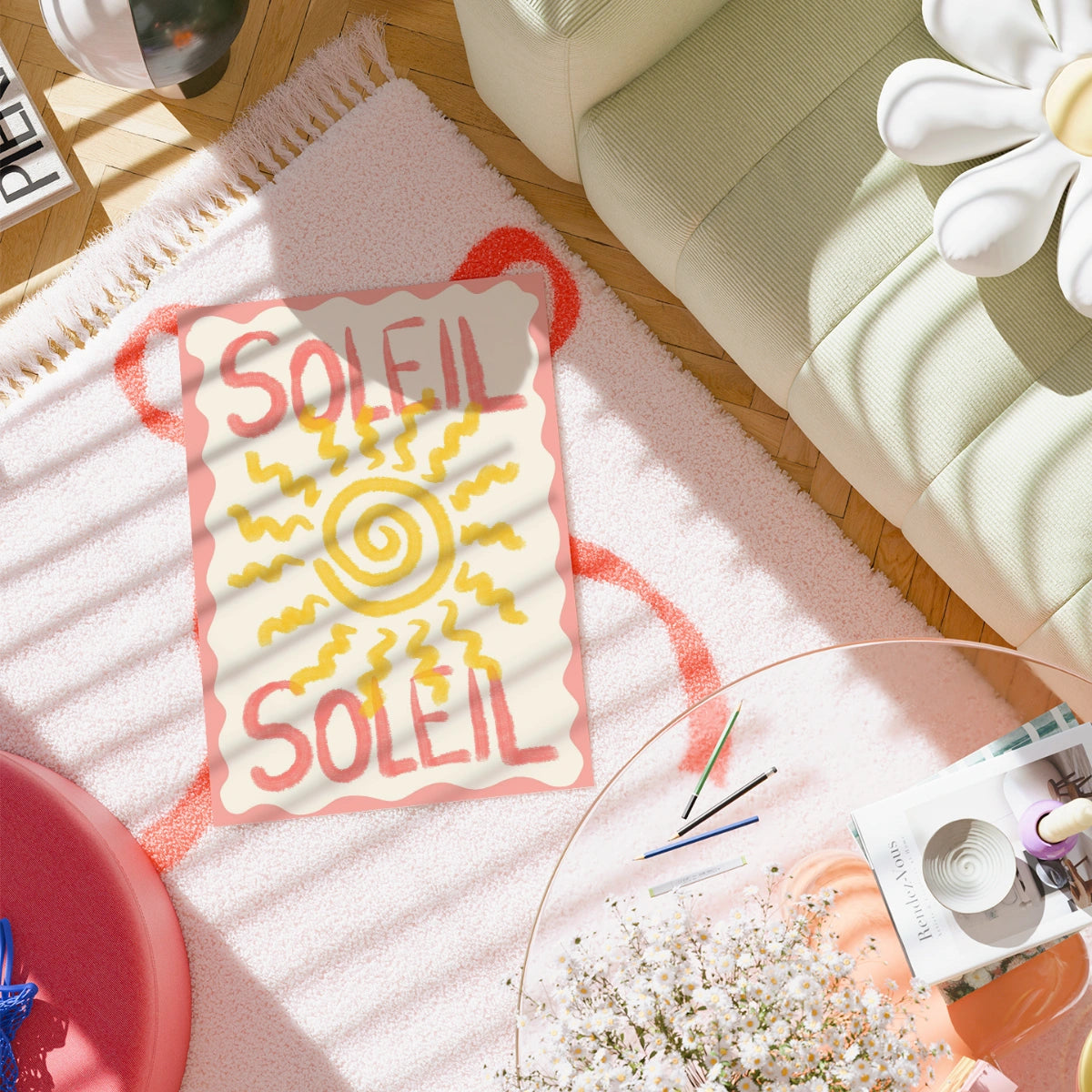 Soleil Wall Art Print - Whimsical Coastal Decor