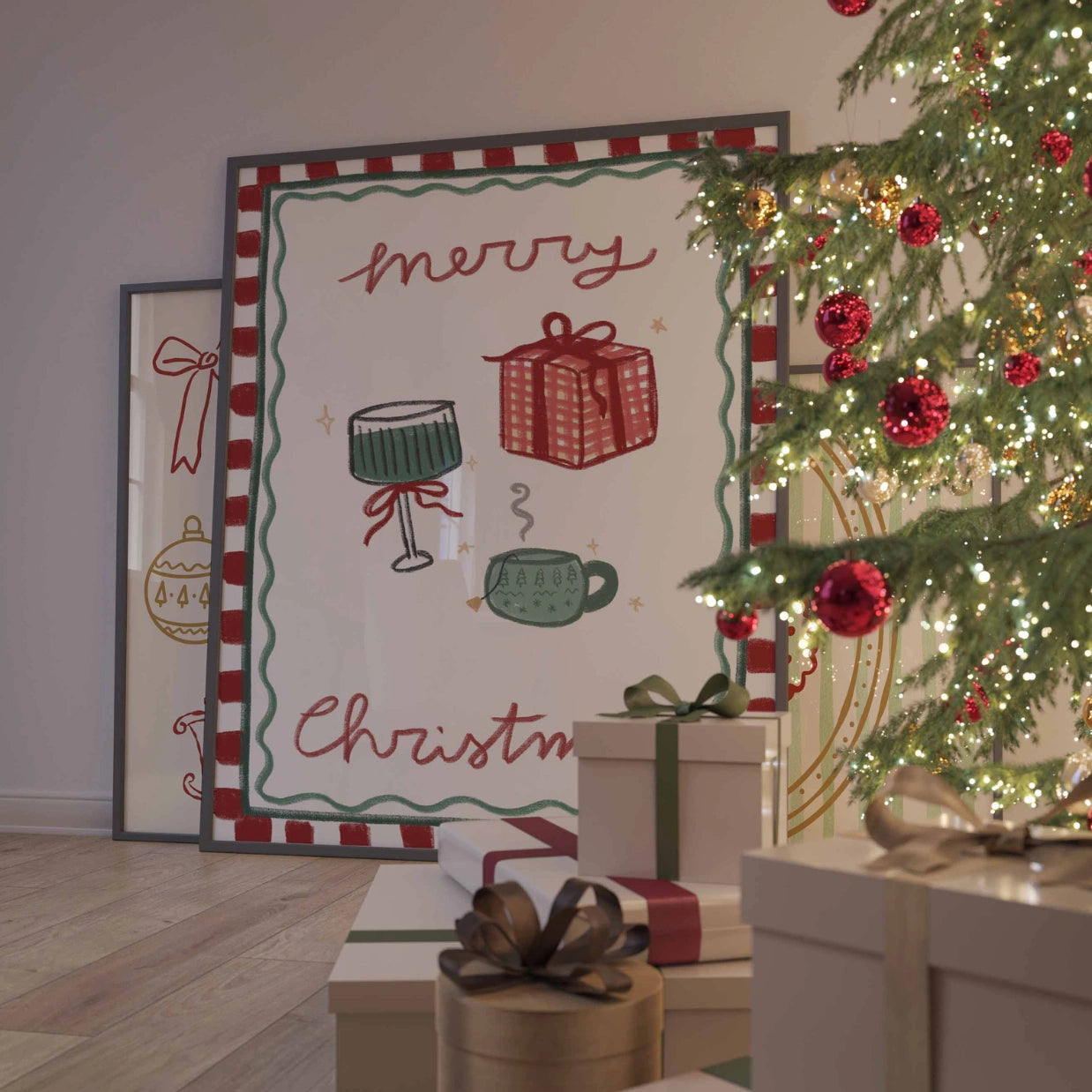 Festive Holiday Print