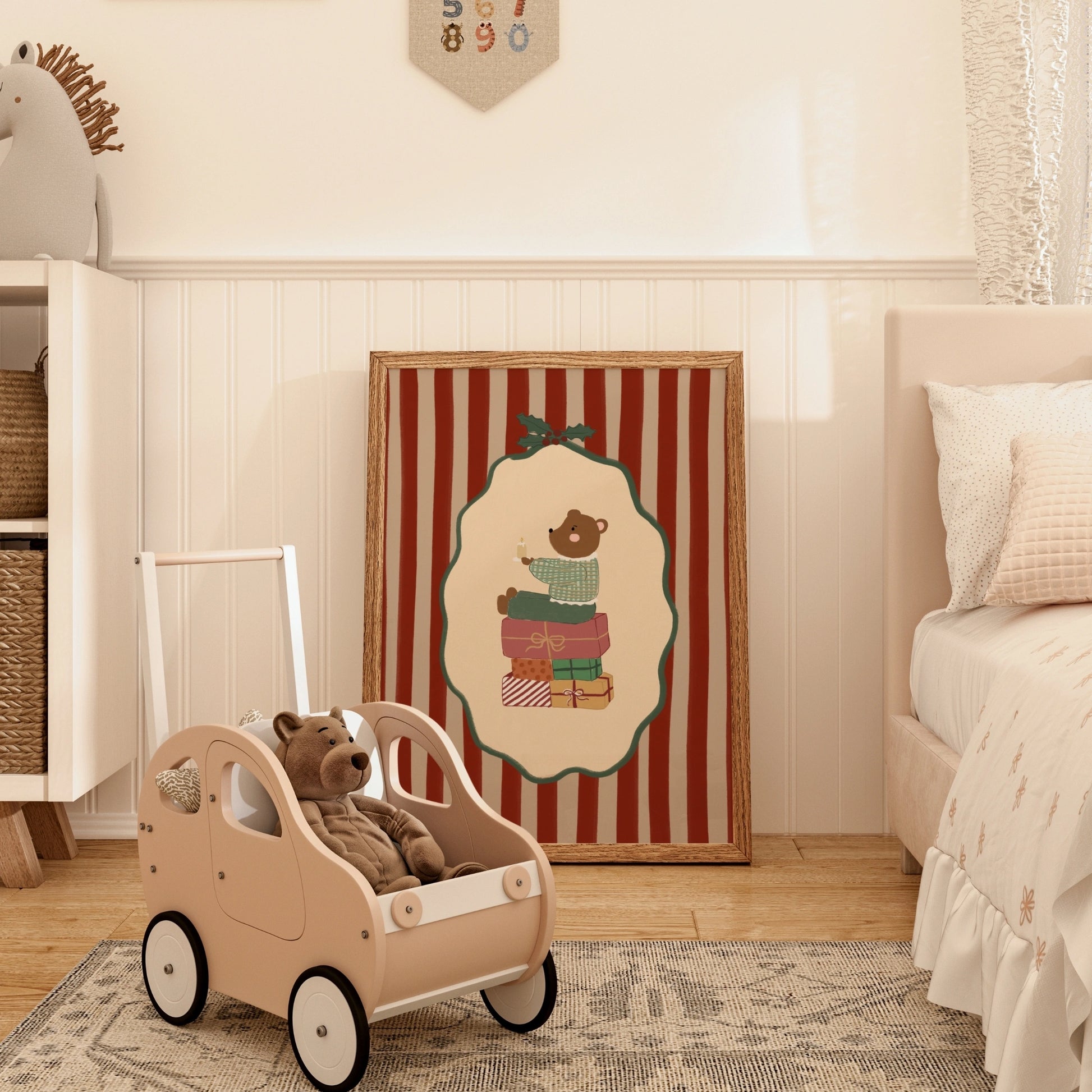 Christmas Bear Wall Art