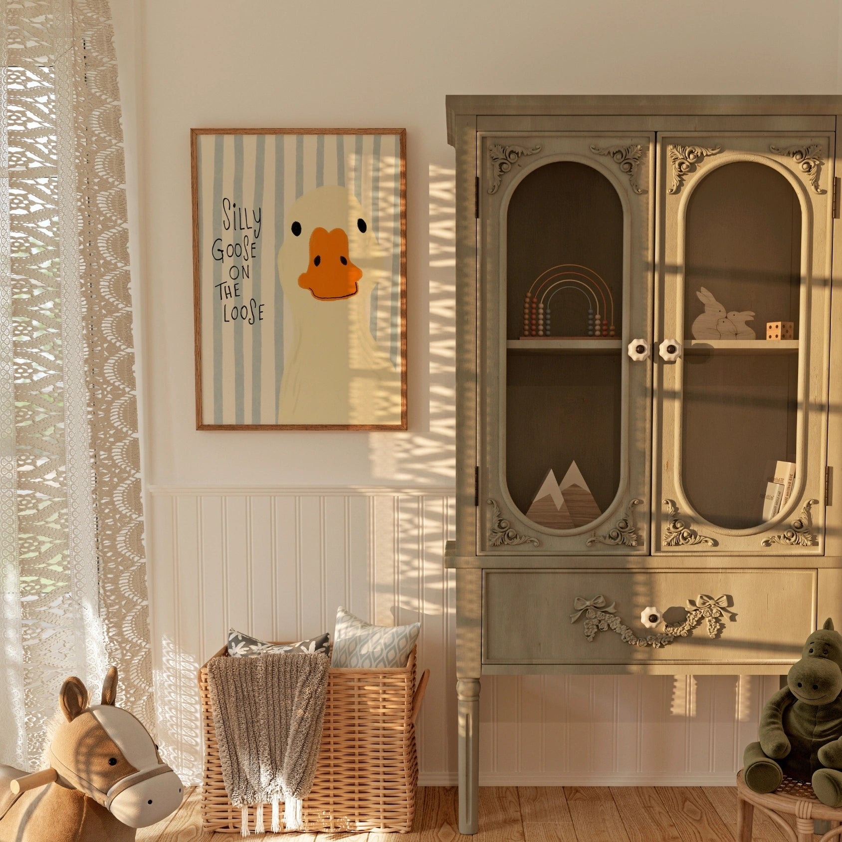 Silly Goose Nursery Print