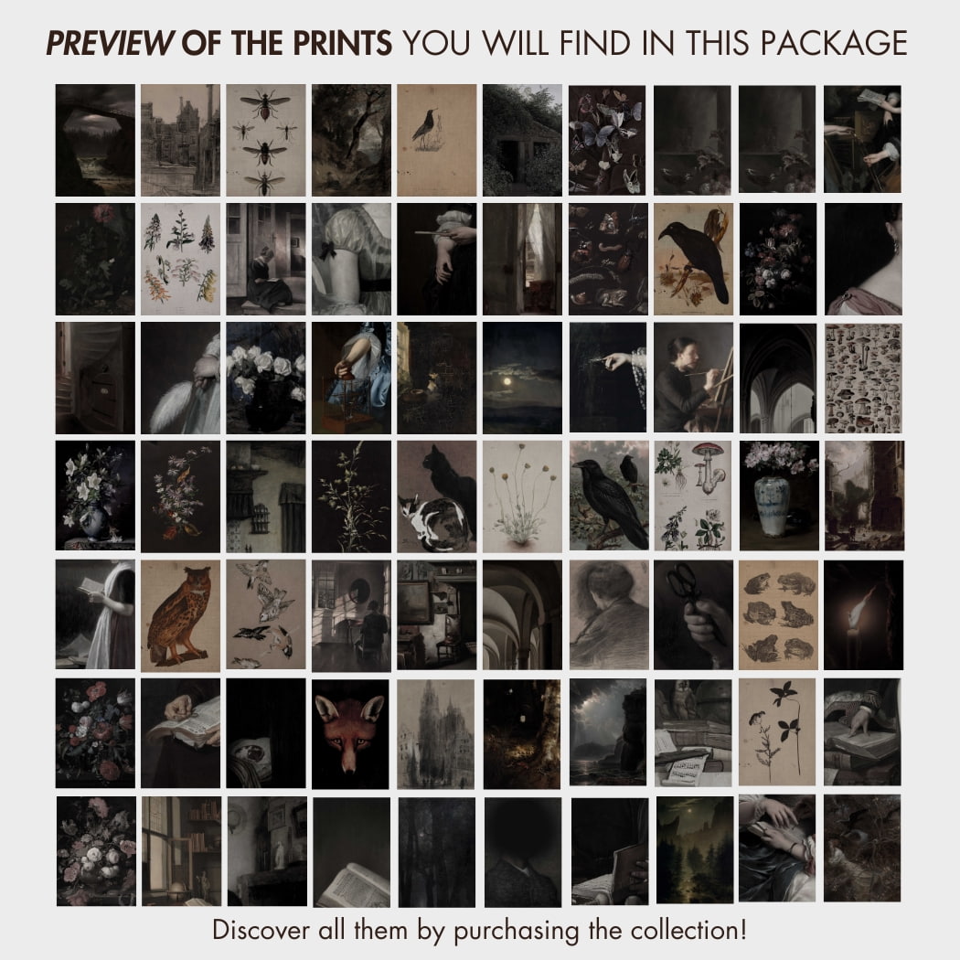 Dark Academia, over 600 prints