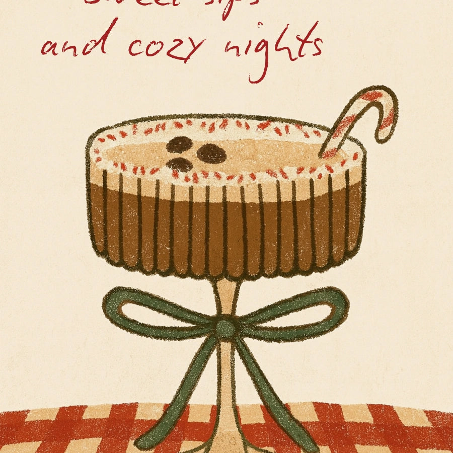 Sweet Sips Wall Art – Cozy Hot Cocoa Christmas Print
