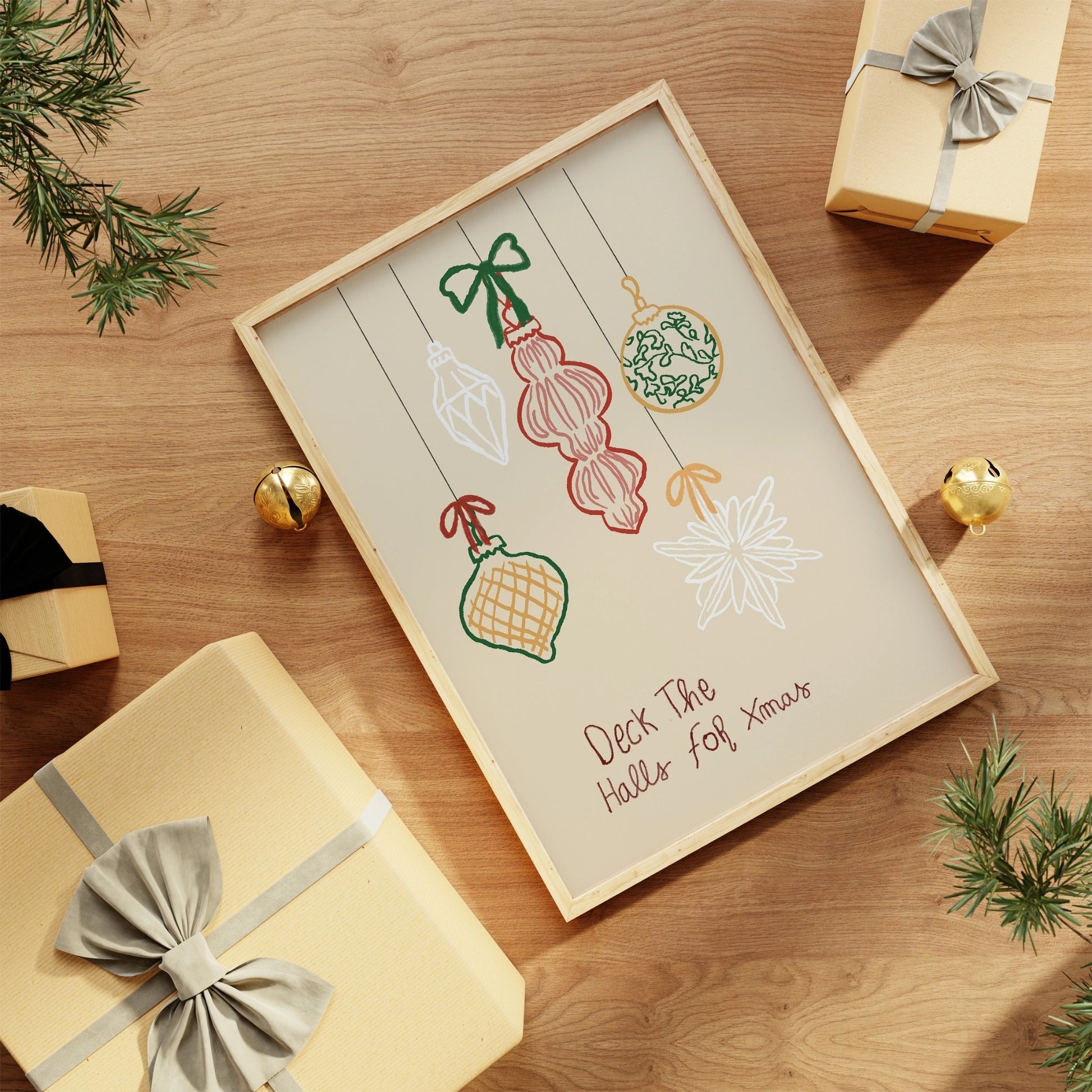 Deck the Halls for Xmas Christmas Print