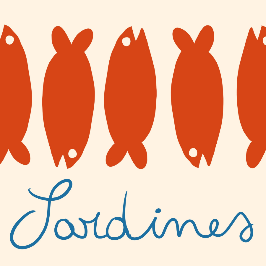 Sardine Wall Art – Coastal Kitchen Print