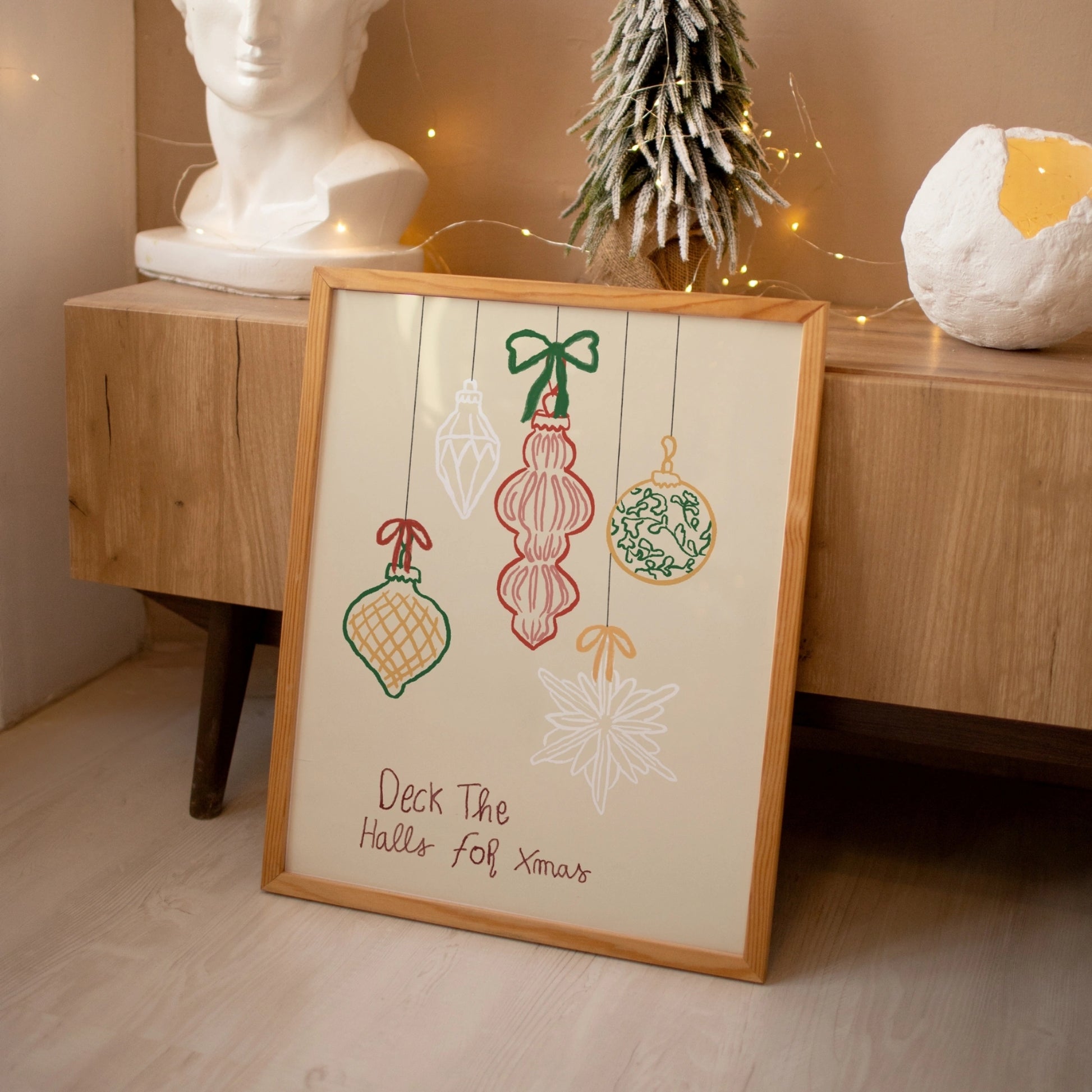 Deck the Halls for Xmas Christmas Print