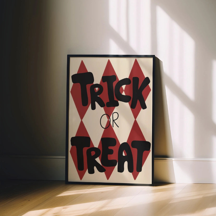 Trick or Treat Wall Art – Halloween Print Decor