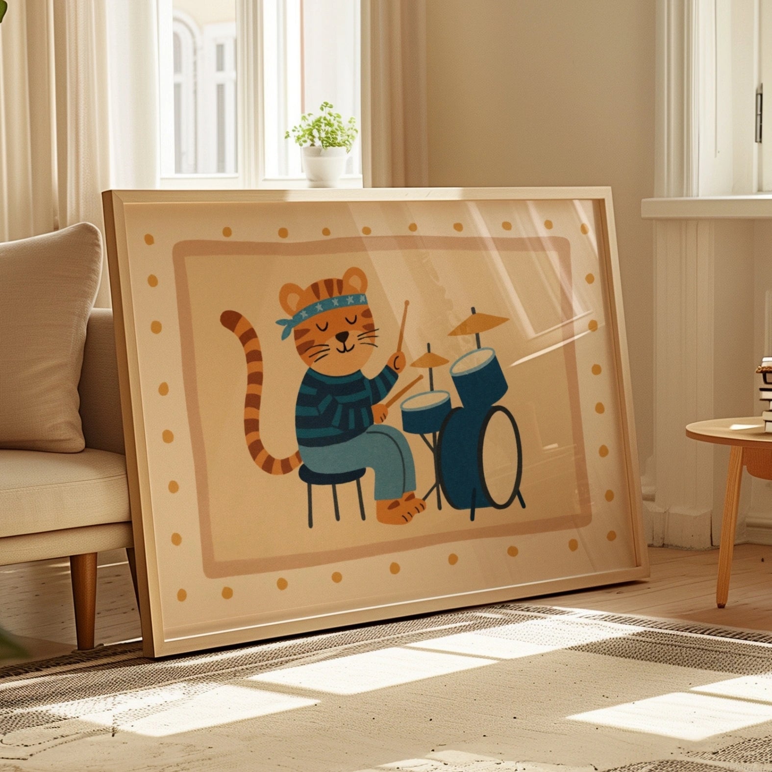 Decorazione per la cameretta del bambino a tema banda musicale