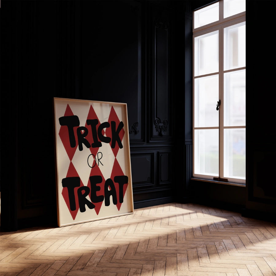 Trick or Treat Wall Art – Halloween Print Decor