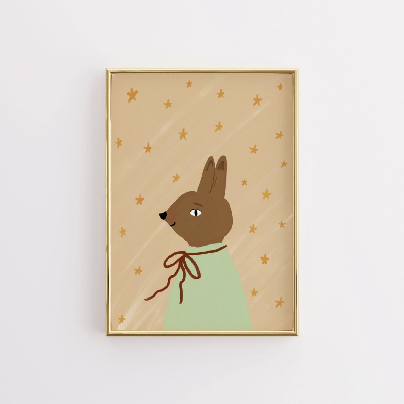 Vintage Bunny Nursery Print