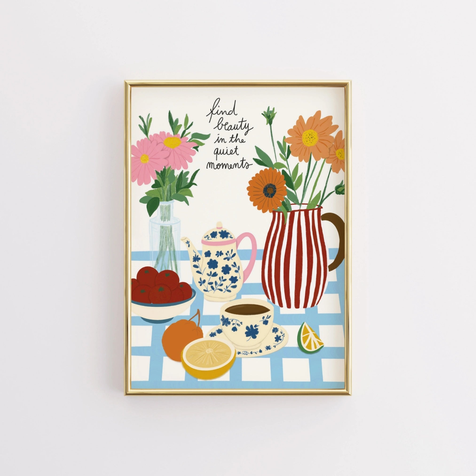 Decorazione murale per la tavola da pranzo italiana – Stampa di pasta, vino e cucina