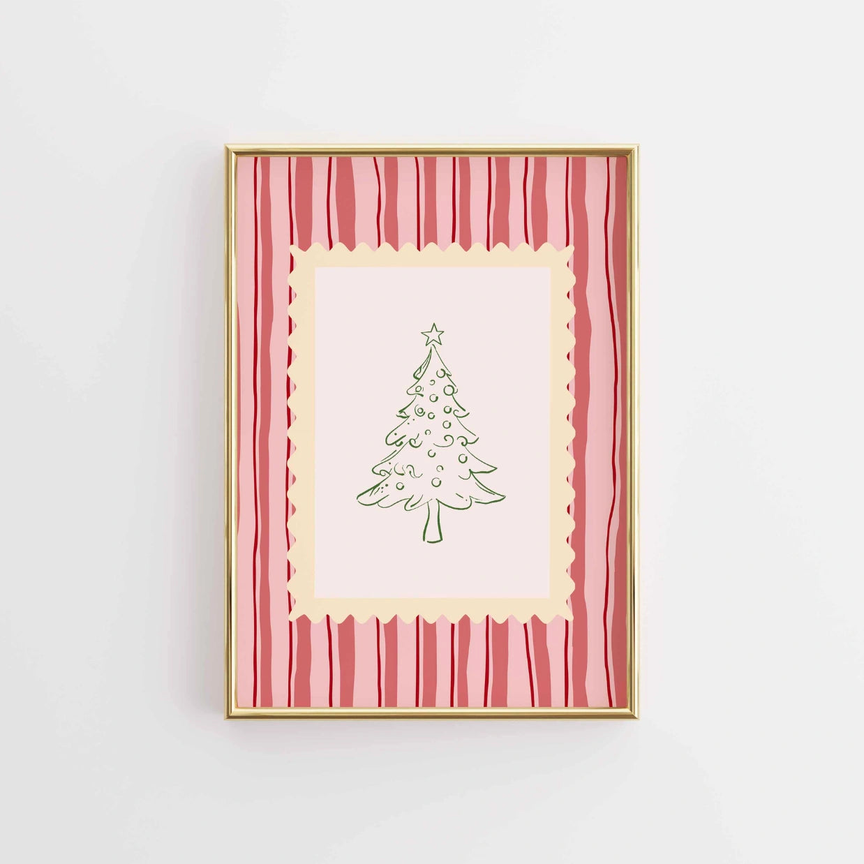Pink Festive Holiday Print