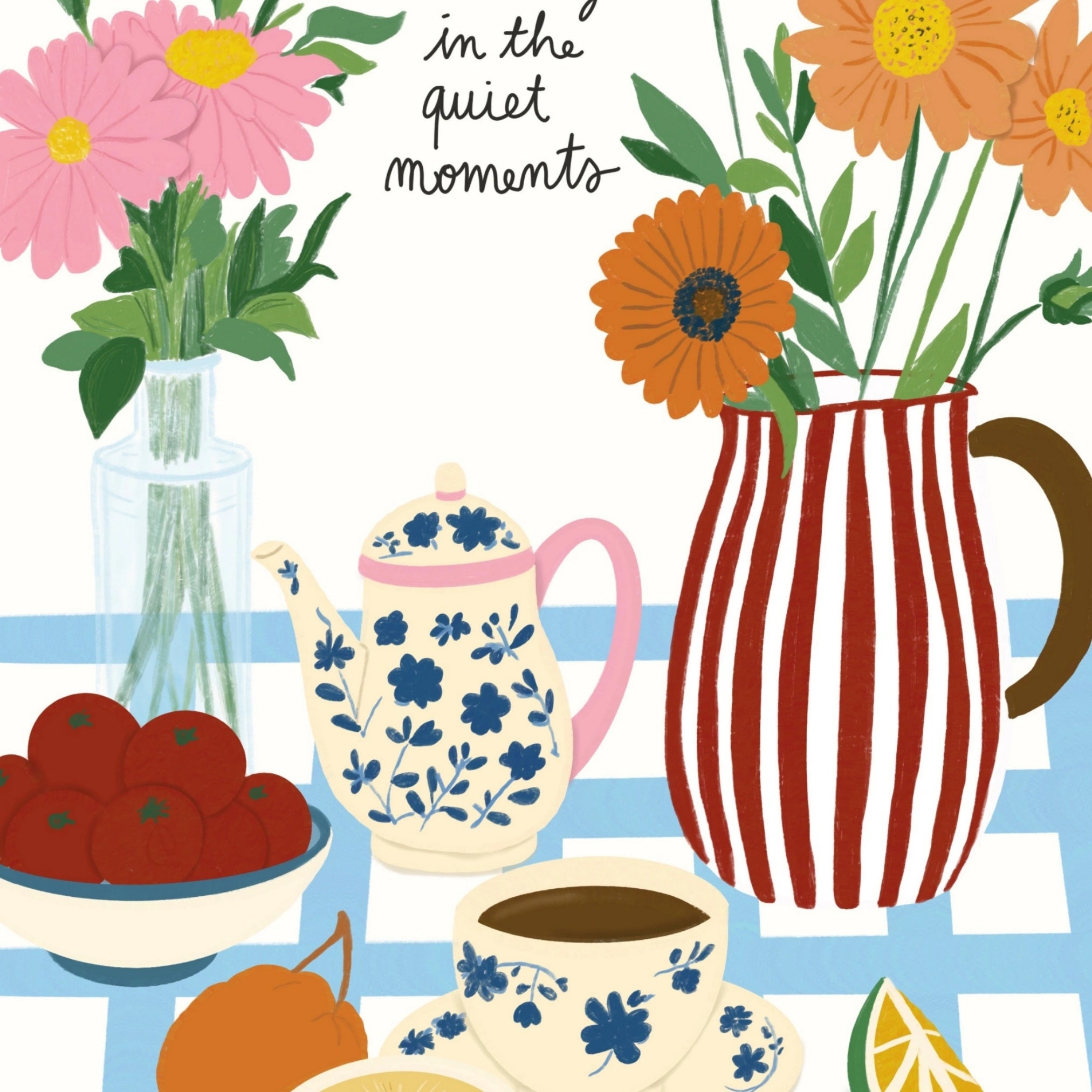 Cozy Vintage Inspired Print