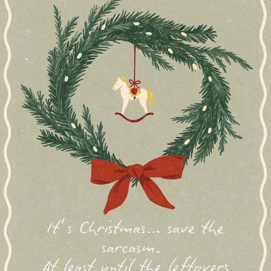 Christmas Wreath Wall Art – Scandi Holiday Decor