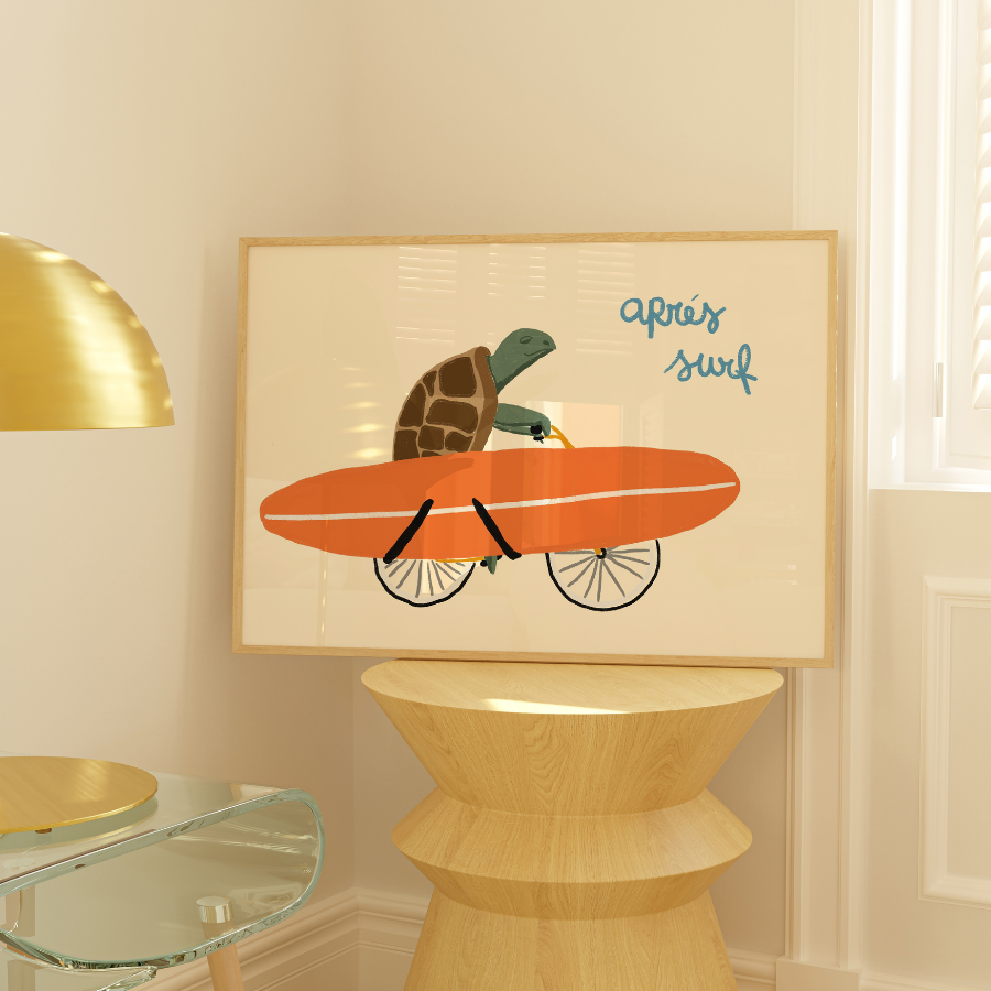 Après Surf Print – Funny Coastal Wall Art