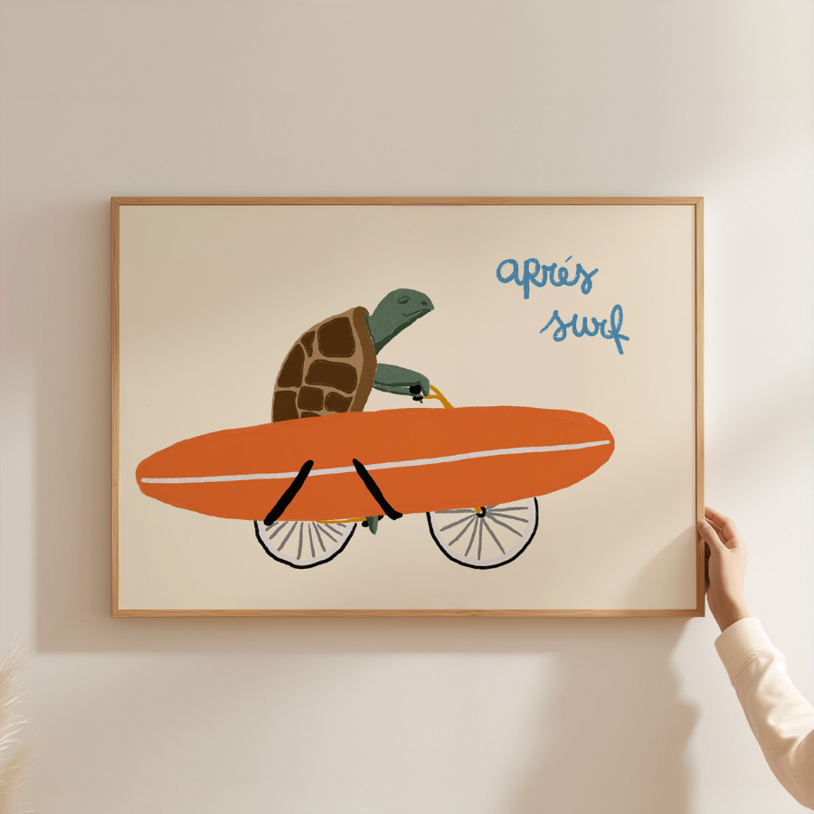 Après Surf Print – Funny Coastal Wall Art