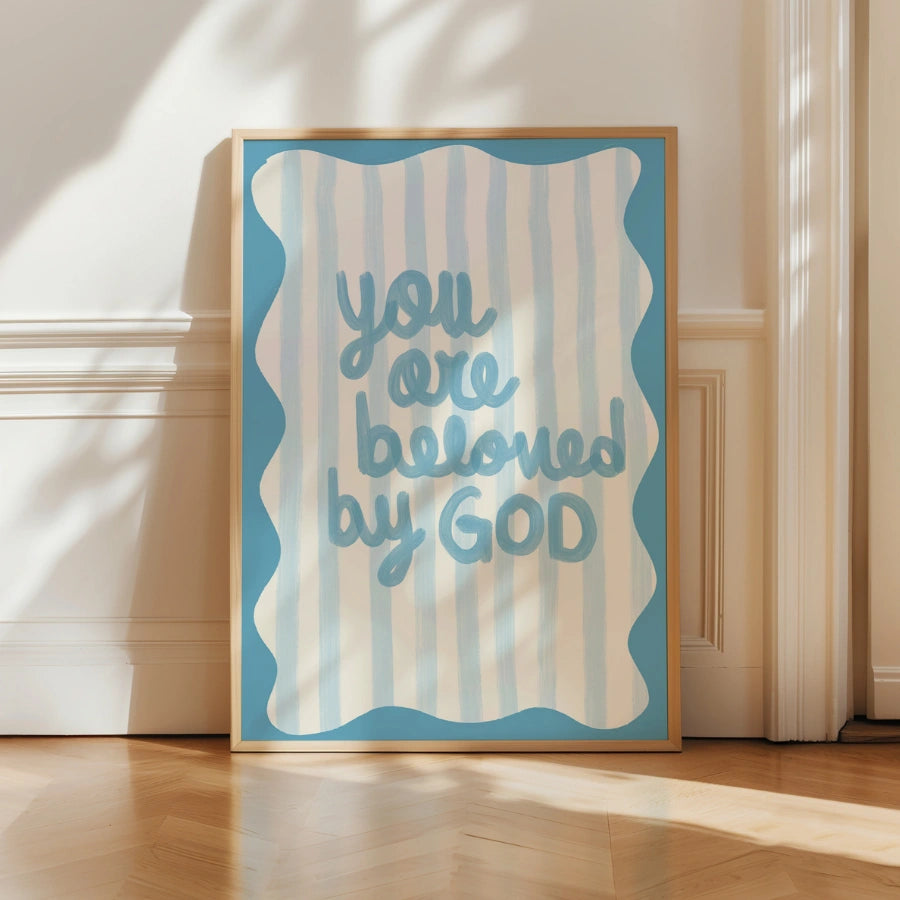 Sei amato da Dio - Stampa murale cristiana