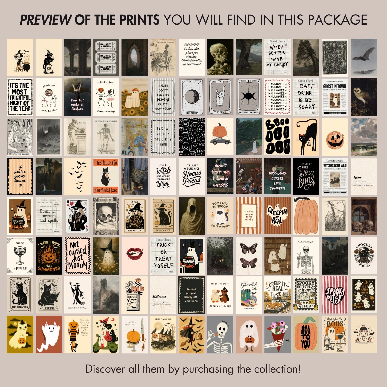 Halloween Wall Art Bundle, 1370+ Prints
