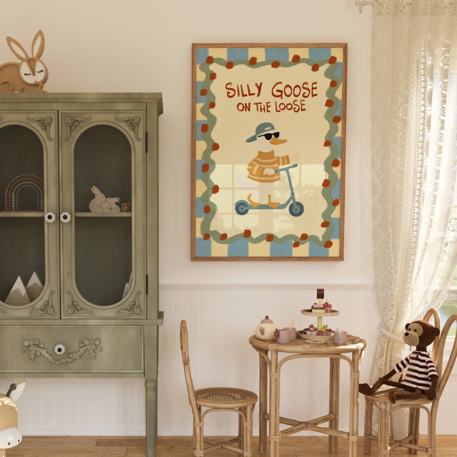 Silly Goose Nursery Print