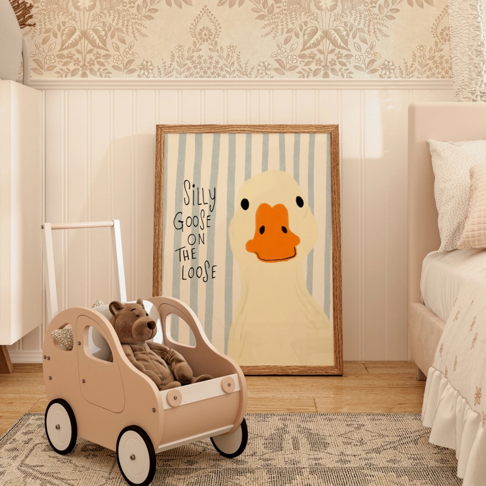 Silly Goose Nursery Print