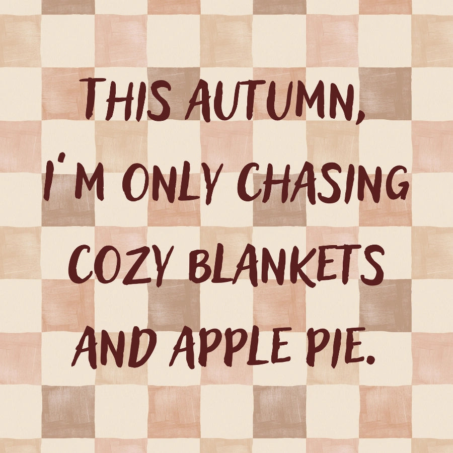 Cozy Autumn Quote Wall Art – Seasonal Hygge Home Style
