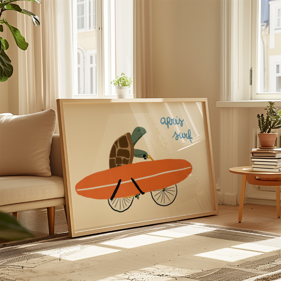 Après Surf Print – Funny Coastal Wall Art