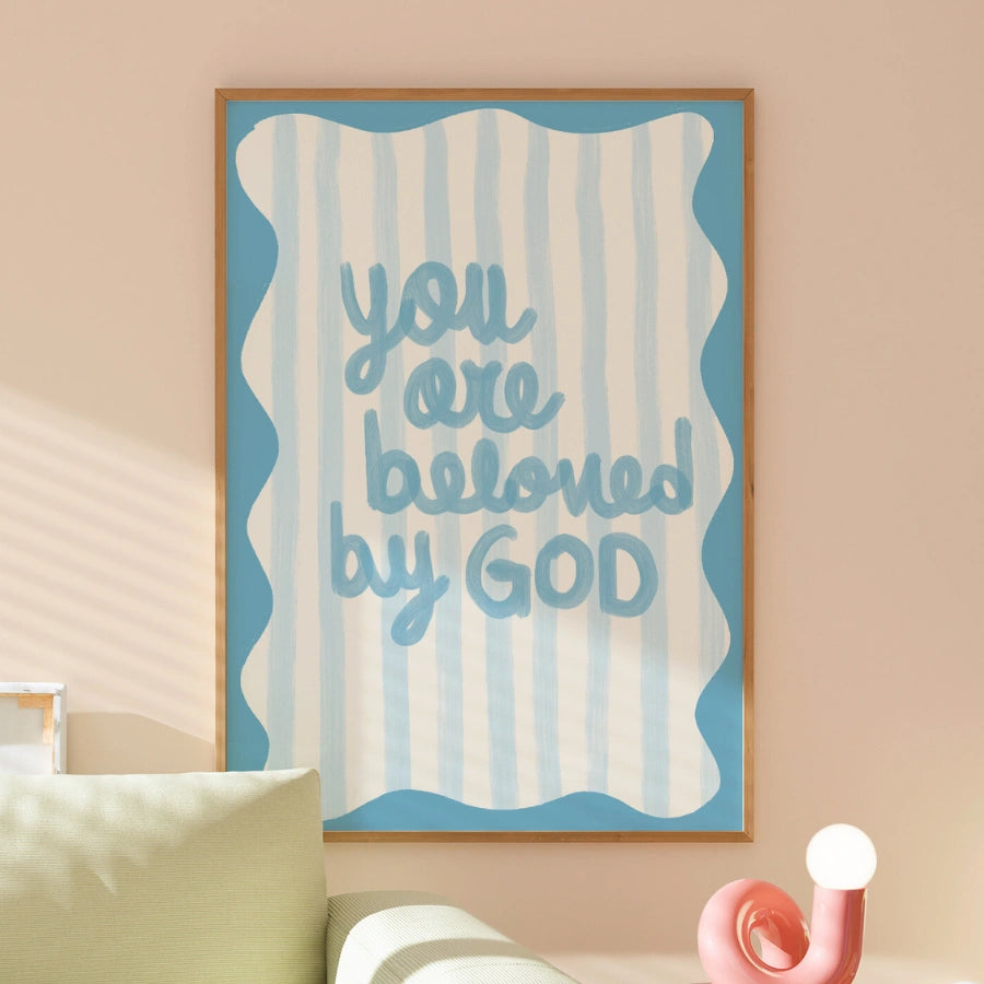 Sei amato da Dio - Stampa murale cristiana